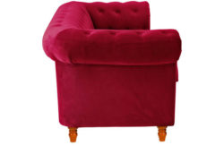 Heart of House Chesterfield Regular Fabric Sofa - Red